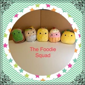 Squishmallow- 4”- 5” FoodSquad-Sold as set only